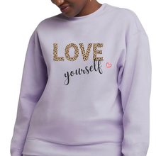 Load image into Gallery viewer, Love Yourself Leopard Premium Sweatshirt
