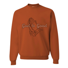 Load image into Gallery viewer, God is good Praying hands Premium Sweatshirt

