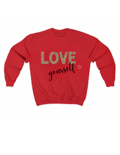 Load image into Gallery viewer, Love Yourself Leopard Premium Sweatshirt
