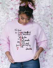 Load image into Gallery viewer, John 3:16 Valentine Premium Sweatshirt
