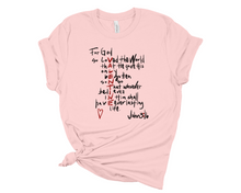 Load image into Gallery viewer, John 3:16 Valentine Premium Tee
