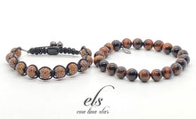 Load image into Gallery viewer, Men's Pave Tigers Eye Bracelet Set(More colors available)
