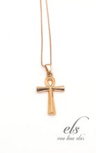Load image into Gallery viewer, Rose Ankh Necklace
