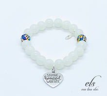 Load image into Gallery viewer, "Strong Beautiful Worthy" Charm Bracelet
