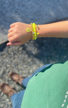 Load image into Gallery viewer, Neon Gold Lion Heart Bracelet Set
