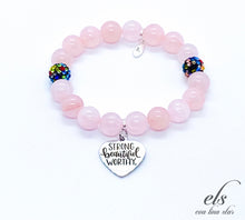 Load image into Gallery viewer, "Strong Beautiful Worthy" Charm Bracelet
